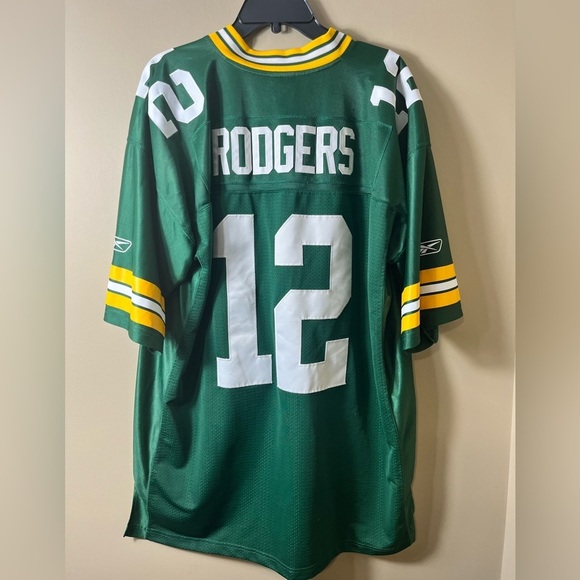 Reebok NFL Green Bay Packers Football Jersey Aaron Rodger’s #12 Size XL - Picture 3 of 8